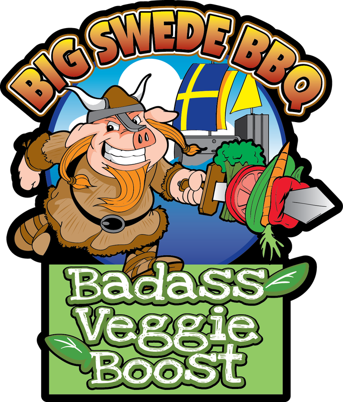 Big Swede Bbq Badass Veggie Boost - Cartoon Clipart (682x800), Png Download