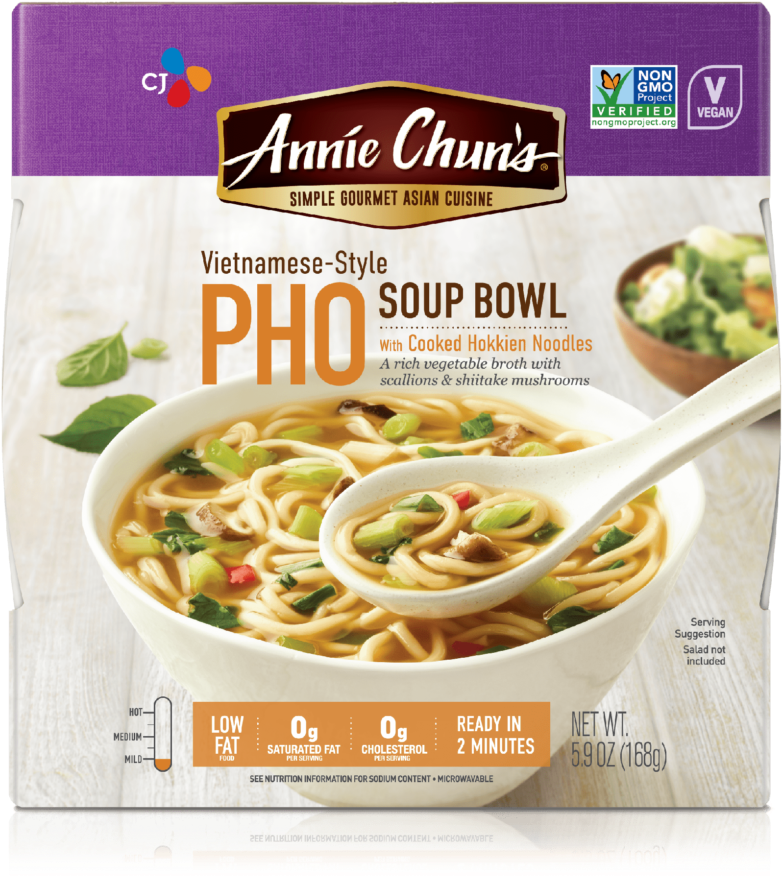 Vietnamese-style Pho Soup Bowl - Annie Chun Noodles Clipart (980x980), Png Download