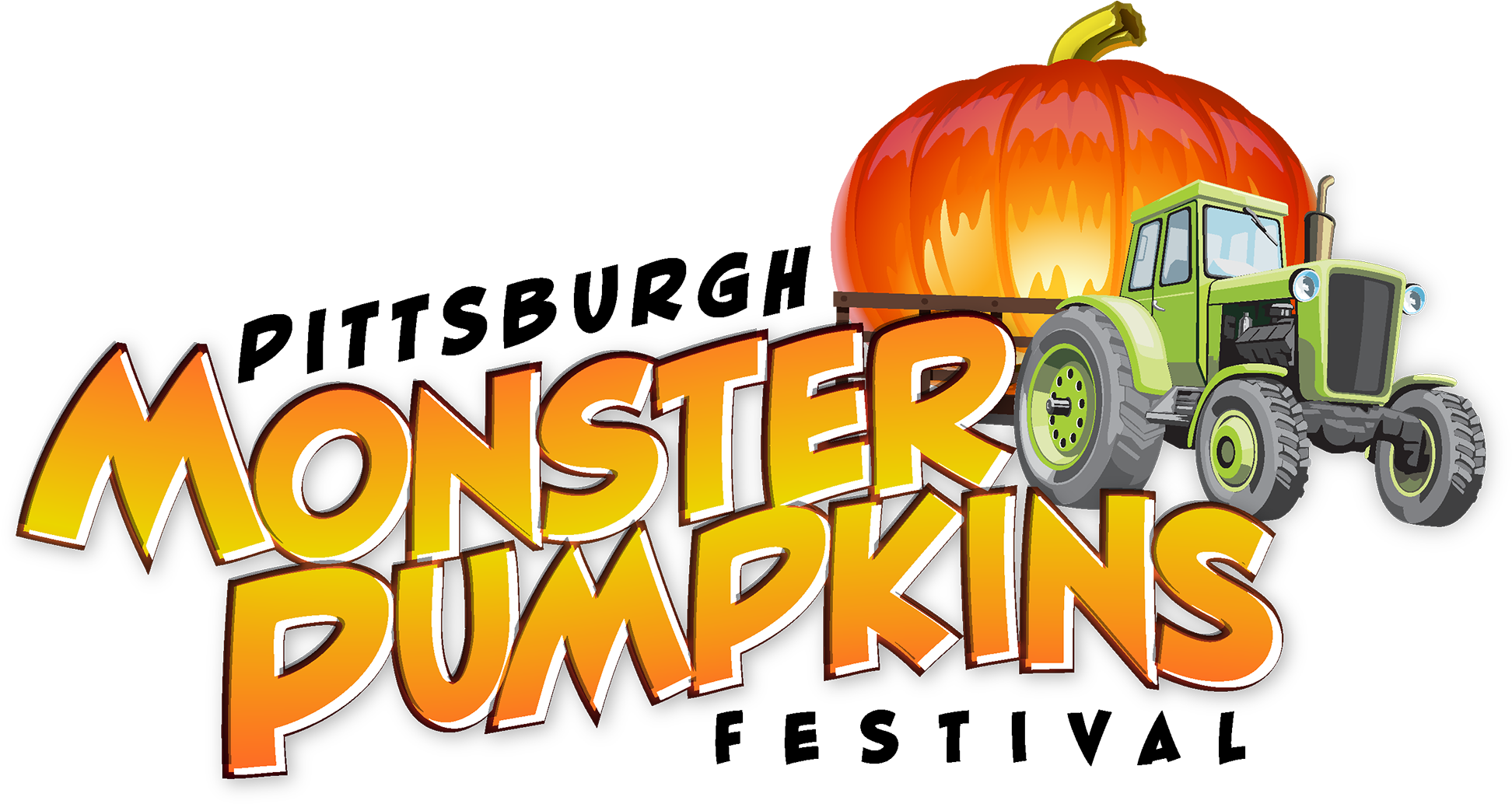 Vector Pumpkins Harvest Festival - Monster Pumpkin Festival Clipart (2000x1041), Png Download