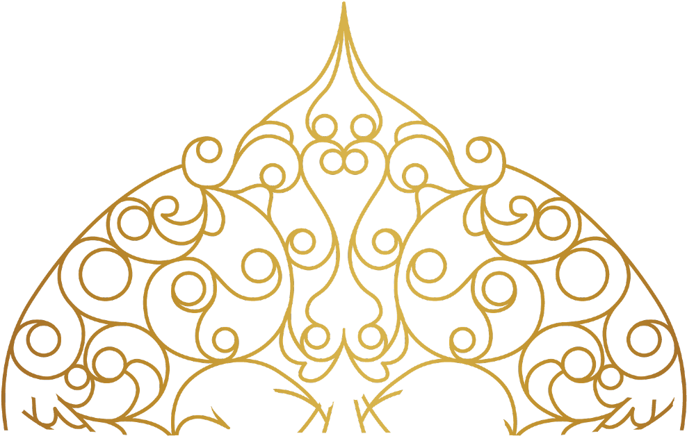#mandala #swirls #design #pattern #paisley #gold #decor - Gold Design Line Png Clipart (1024x1024), Png Download