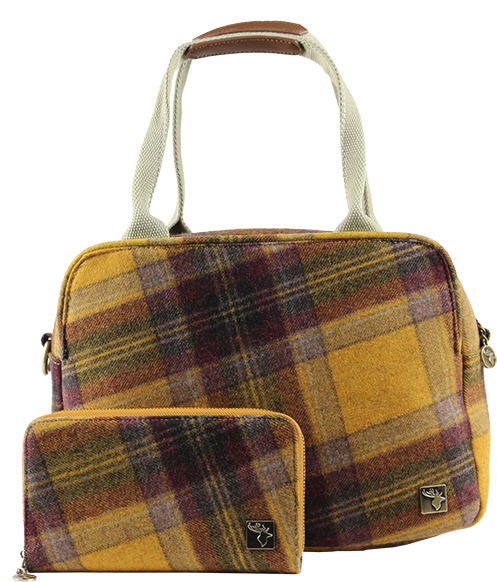 Mustard Yellow Tweed Tote Handbag - Shoulder Bag Clipart (750x800), Png Download