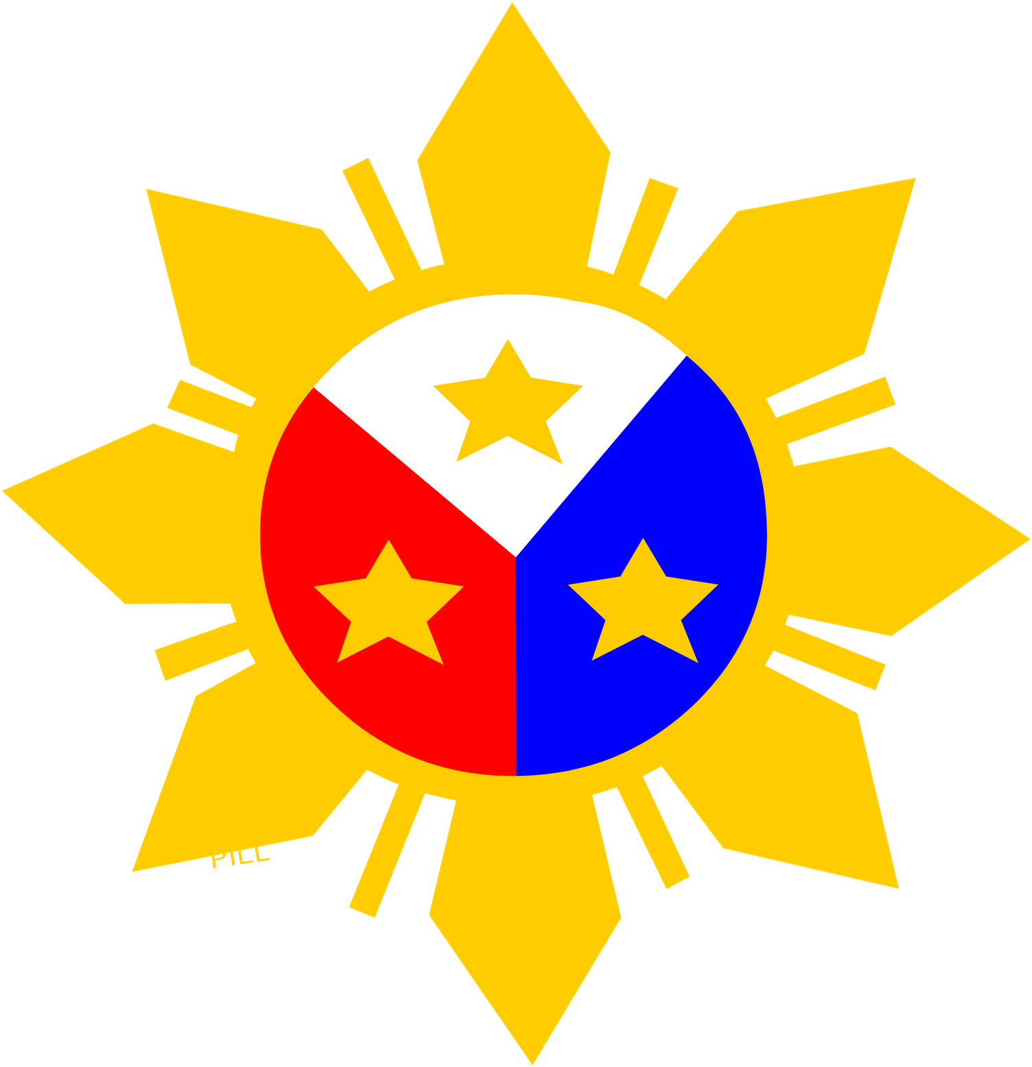Philippine Sun Png Transparent Background - Transparent Philippine Flag Log...