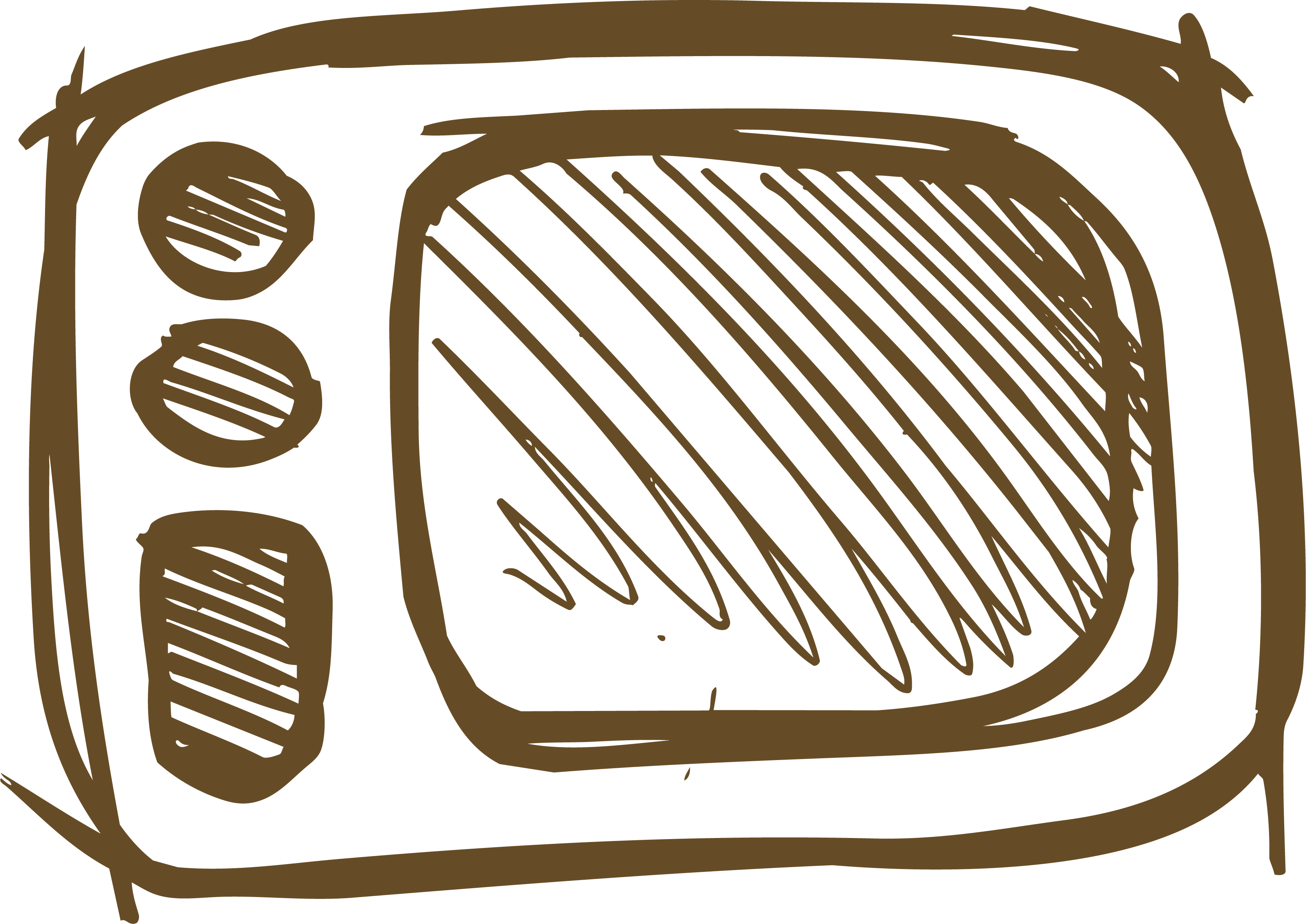 Clip Art Stock Clip Art Hand Drawn Transprent Png Free - Microwave Oven Transparent Png (3535x2503), Png Download