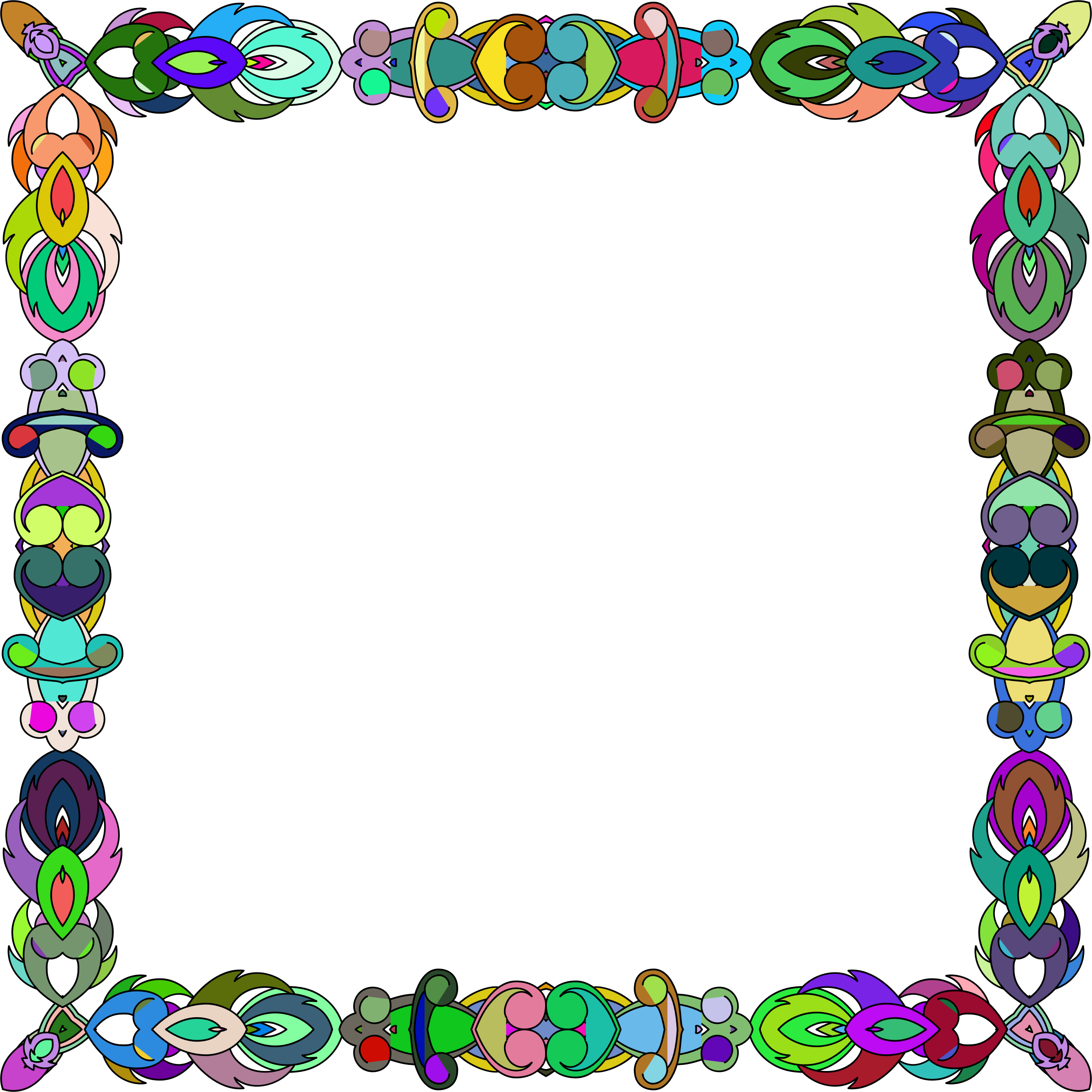 This Free Icons Png Design Of Colorful Abstract Frame - Picture Frame Clipart (2338x2338), Png Download