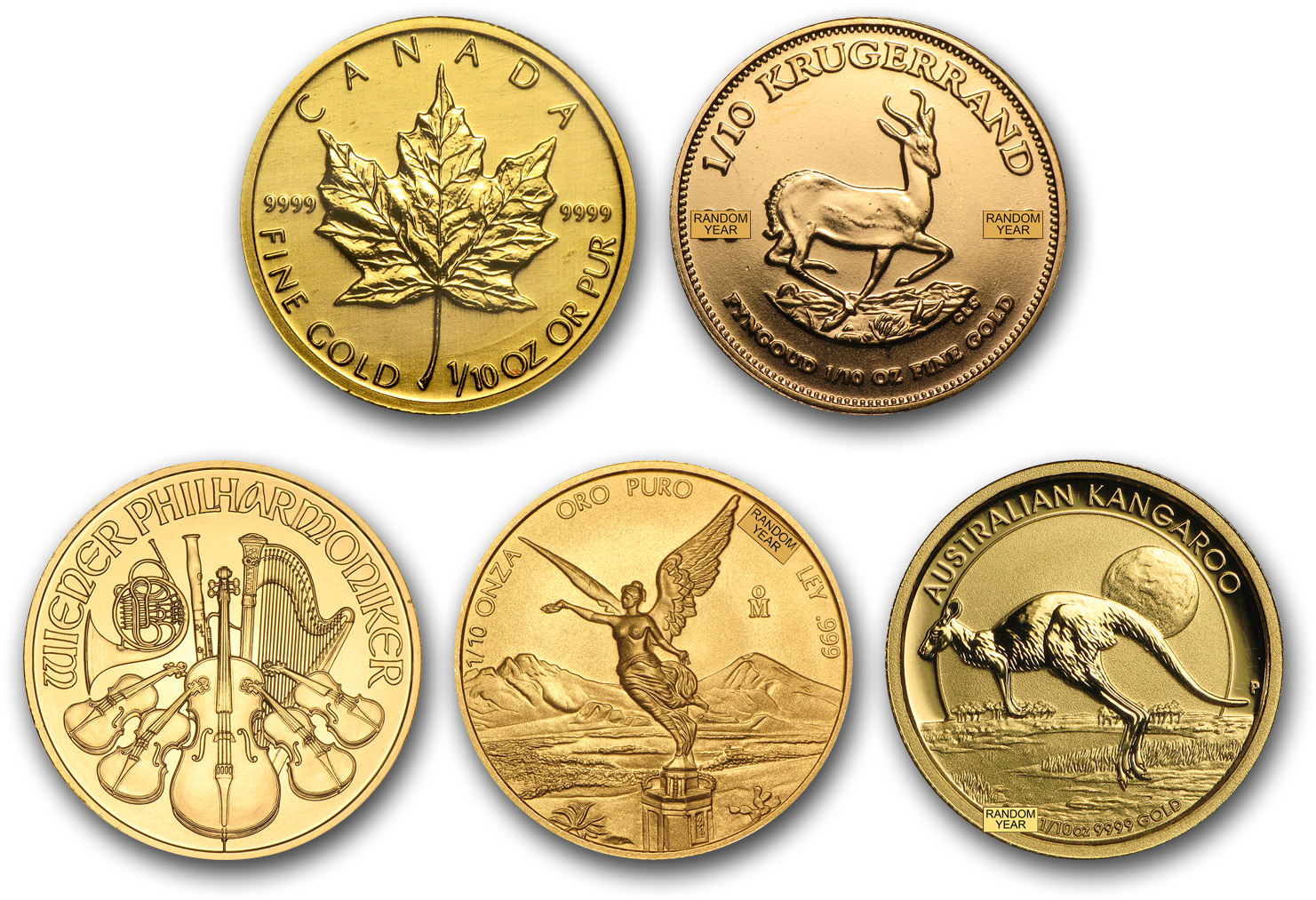 1/10 Oz Gold Coin - Cash Clipart (1500x1500), Png Download