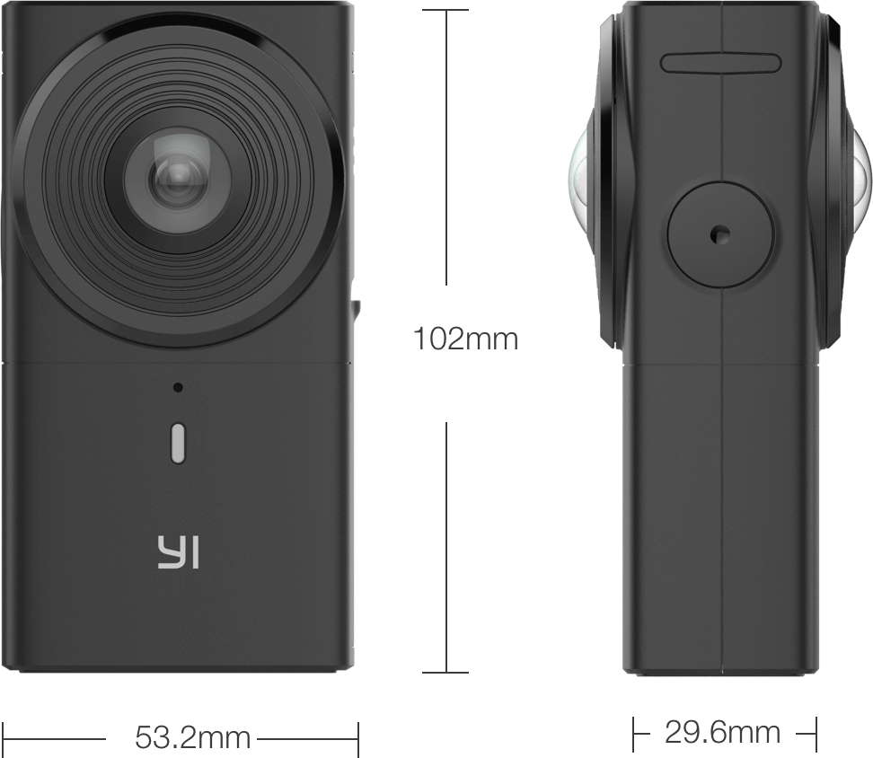 Yi 360 Vr Camera Clipart (972x844), Png Download