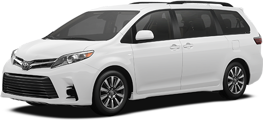 White 2013 Toyota Sienna Clipart (800x400), Png Download