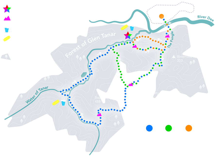 Illuminator Night Trail Events Map - Map Clipart (919x675), Png Download