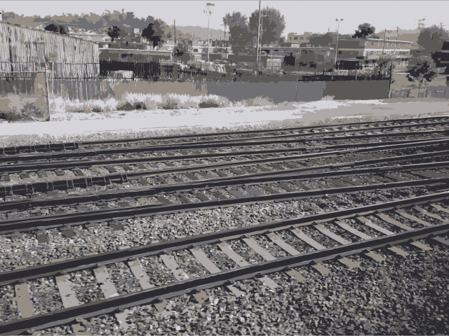 Railroad Tracks Clipart Train Road - Track - Png Download (640x480), Png Download