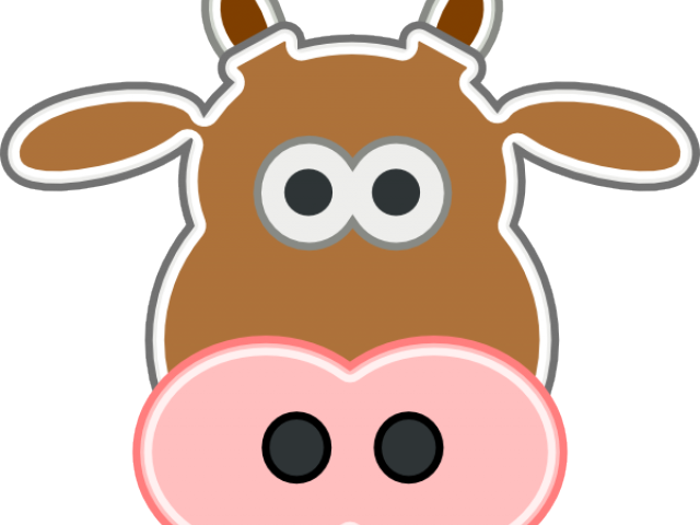 Head Clipart Cow's - Cow Head Clipart Png Transparent Png (640x480), Png Download