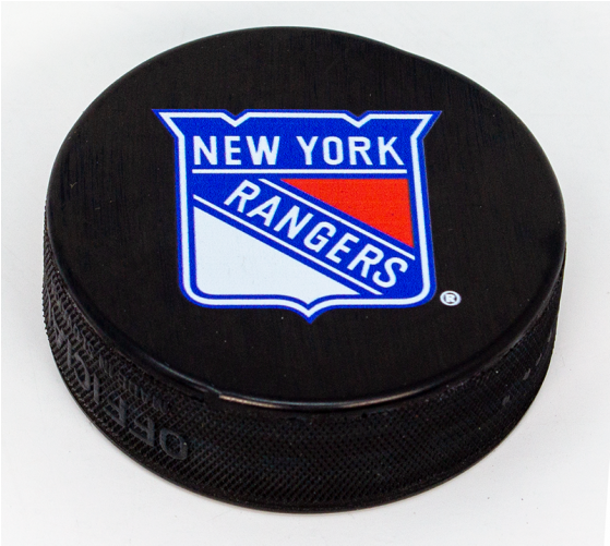 Nhl Souvenir Team Puck - New York Rangers Clipart (800x500), Png Download