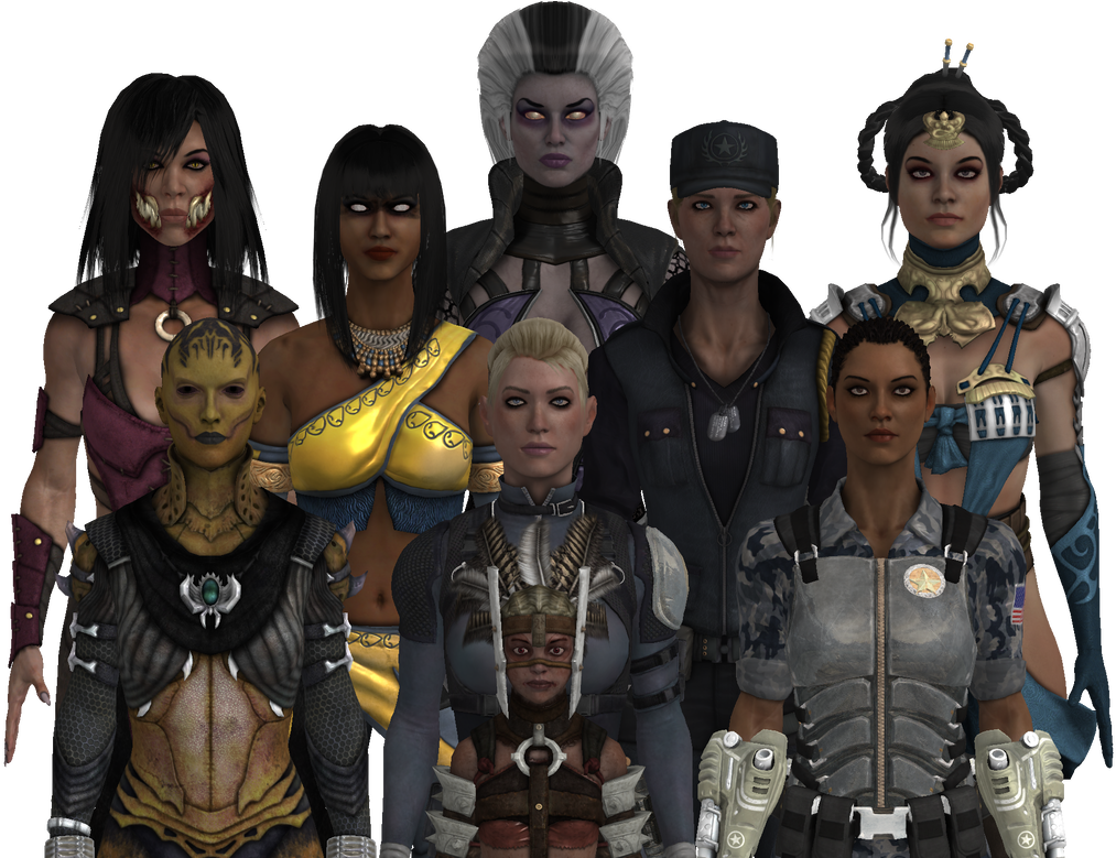 Mortal Kombat X Ladies - All Mortal Kombat X Girls Clipart (1027x778), Png Download