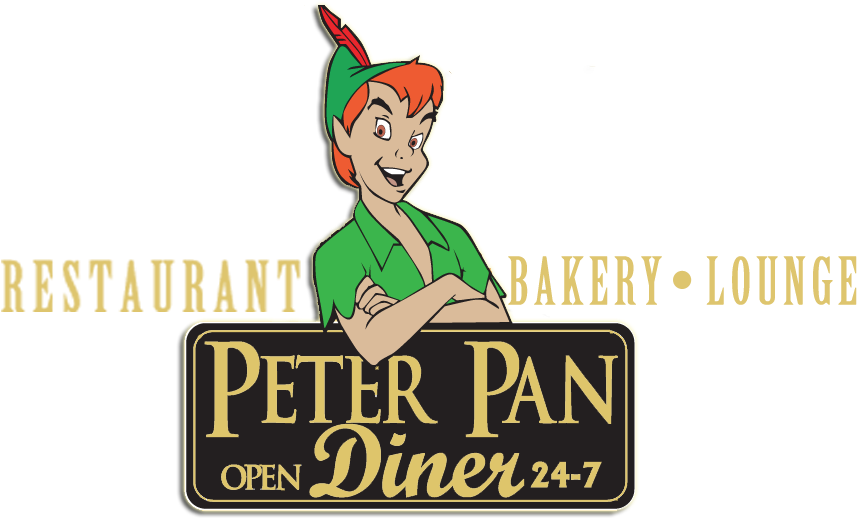 Peter Pan Diner Menu - Peter Pan's Favorite Place To Eat Out Clipart (1200x552), Png Download