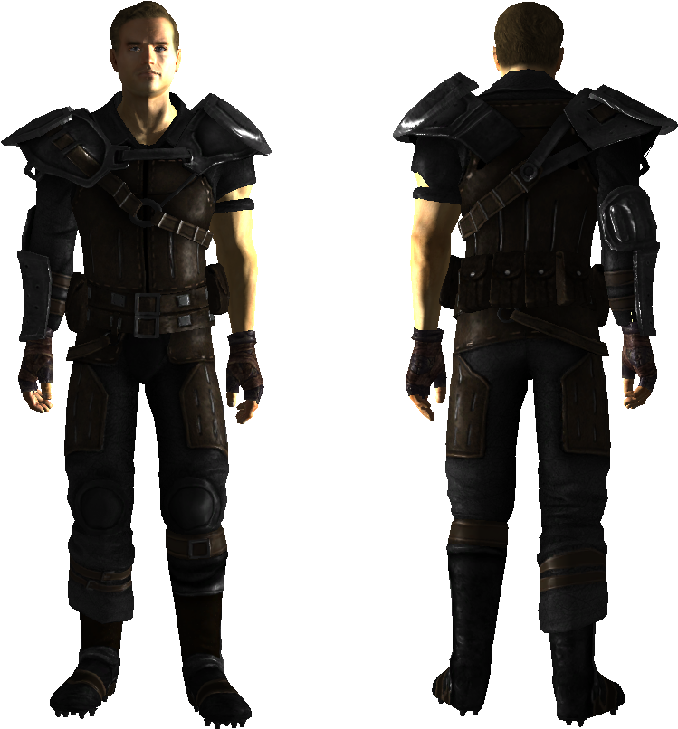 Leather Armor Reinforced Wiki Fandom Powered By - Fallout New Vegas Leather Armor Clipart (1034x827), Png Download