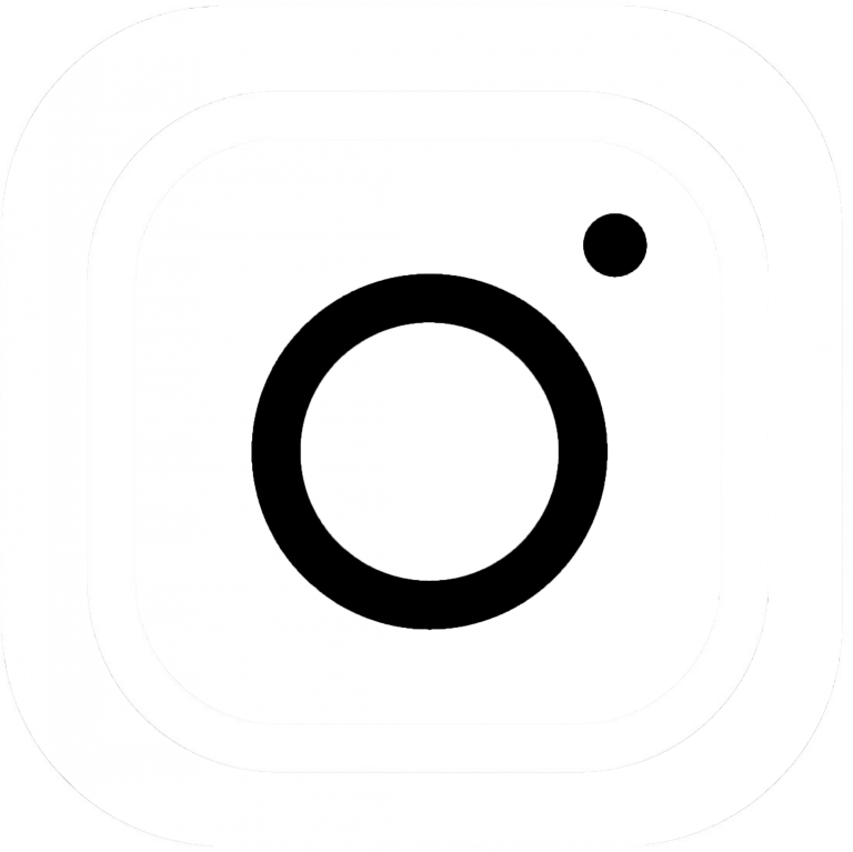 Instagram Icon Black And White - Insta Black And White Clipart (768x767), Png Download