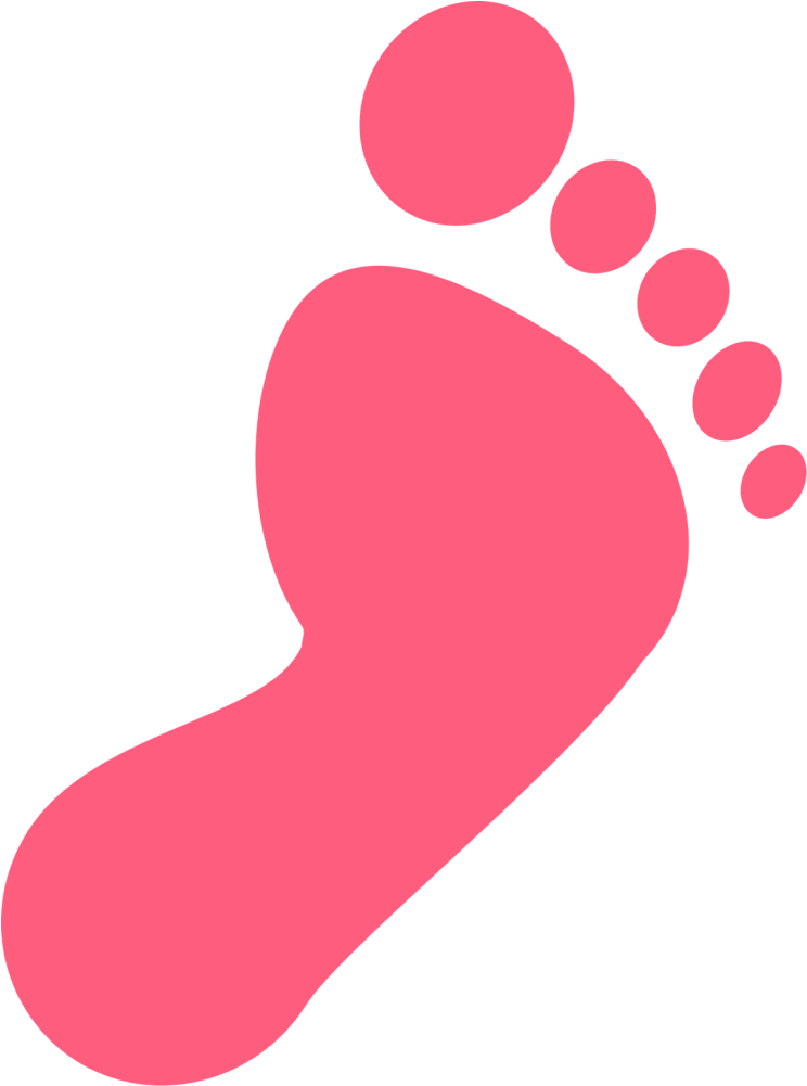 Huella De Pie Negra Clipart (1000x1000), Png Download