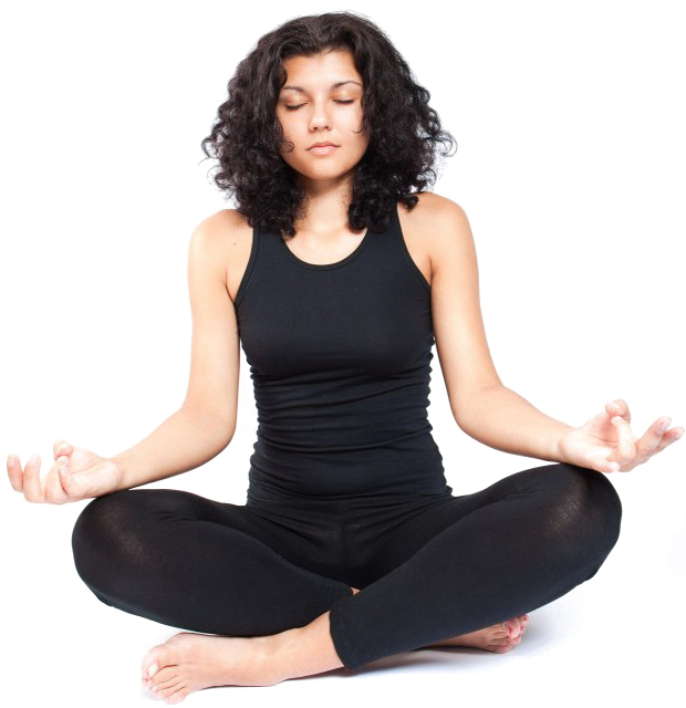 Meditating Png Free Download - Meditating People Png Clipart (619x655), Png Download
