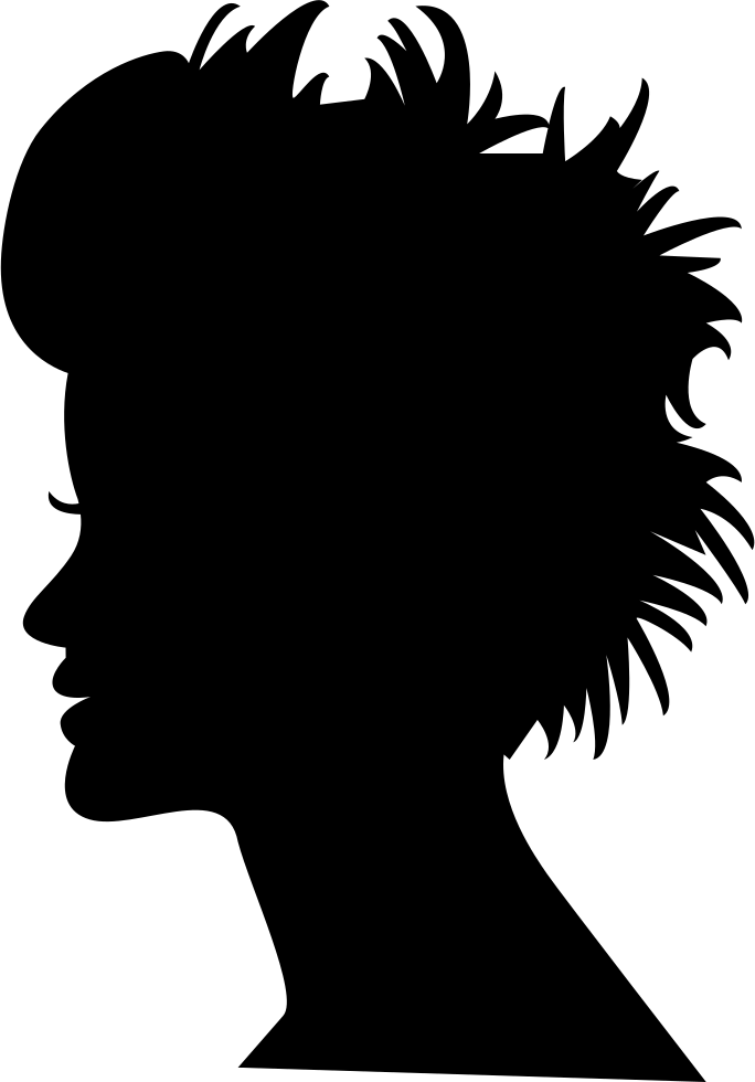 Head Silhouette With Short Hair Comments - Logos With Head Clipart (684x980), Png Download