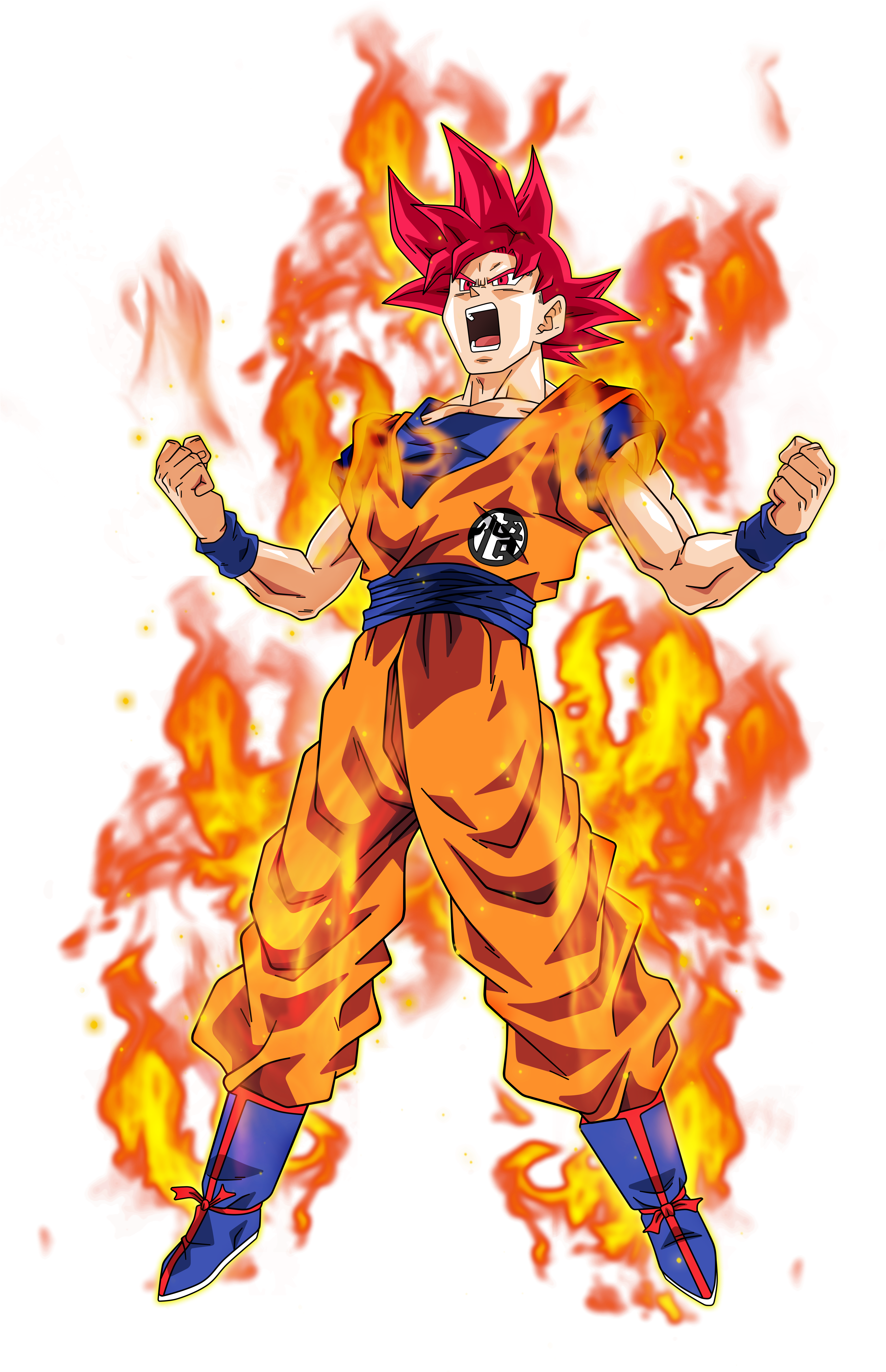 Goku Super Saiyan Clipart (4077x6454), Png Download