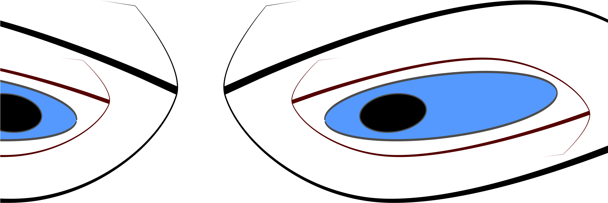 Blue Eyes Clipart Pair Eye - Circle - Png Download (2400x3394), Png Download