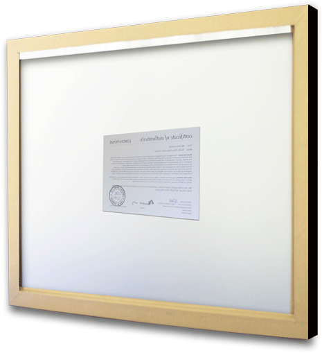 Each Print Is Supplied With A Numbered Certificate - Flat Panel Display Clipart (614x614), Png Download