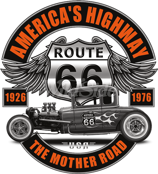 Route 66 Muscle Car Toddler - Route 66 Clipart (675x675), Png Download