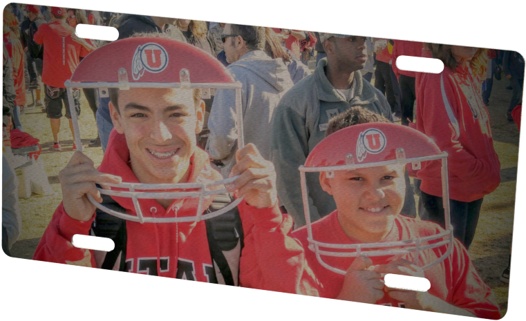 Utah Utes Custom Metal Photo - Hard Hat Clipart (794x531), Png Download