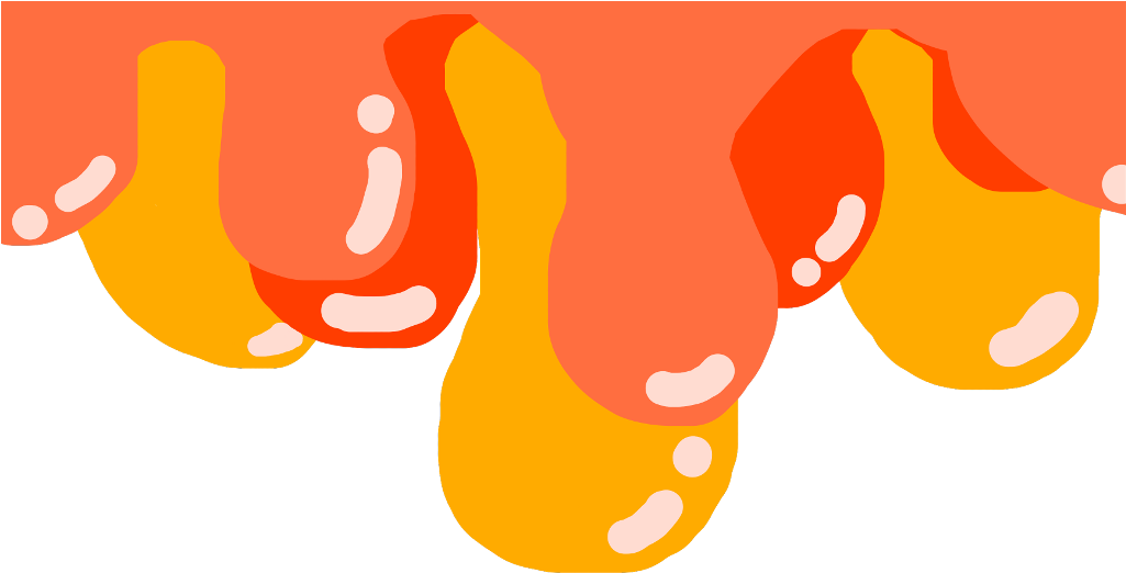 Warm Toned Drips Clipart (1024x1024), Png Download