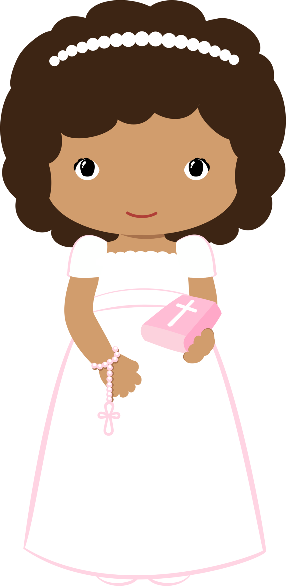 Girl Clipart, Church Design, Girls Image, Girl Cartoon, - First Communion Girl Clip Art Png Transparent Png (939x1920), Png Download