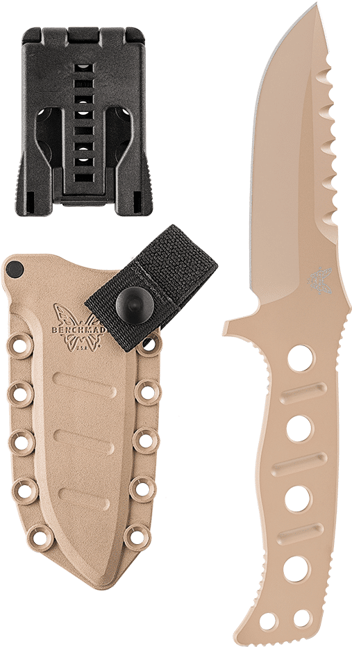 Benchmade Adamas Fixed Blade Knife, Plain Edge, Desert - Benchmade 375 Adamas Screws Clipart (1000x1000), Png Download