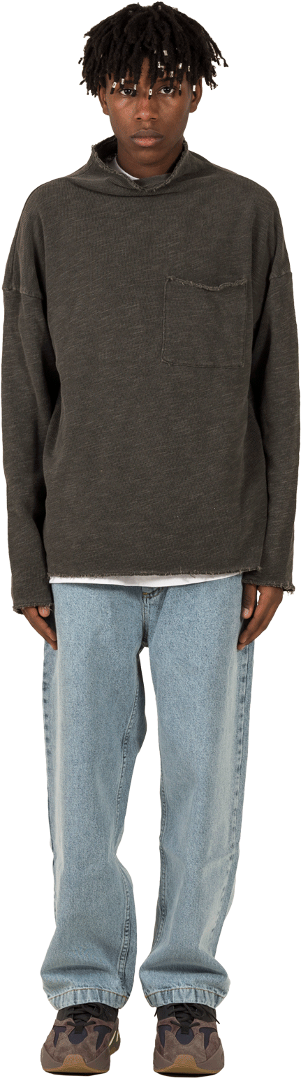 Chamonix Mock Neck Sweat - Gentleman Clipart (1333x2000), Png Download