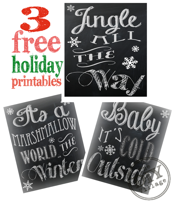 Holiday Printables The Diy Village Printable Disclosure - Poster Clipart (600x726), Png Download