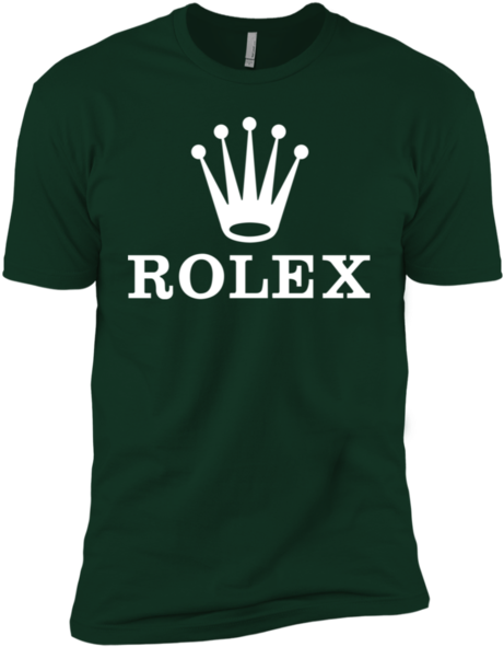 Rolex Logo Next Level Premium Short Sleeve T Shirt - Rolex Sports Watch Price Clipart (600x600), Png Download
