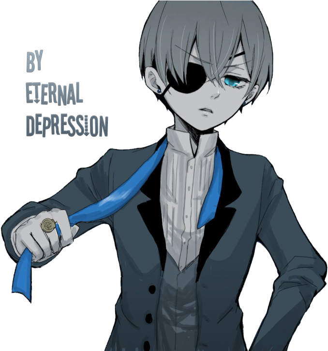 #dark Butler #ciel Phantomhive Clipart (678x725), Png Download