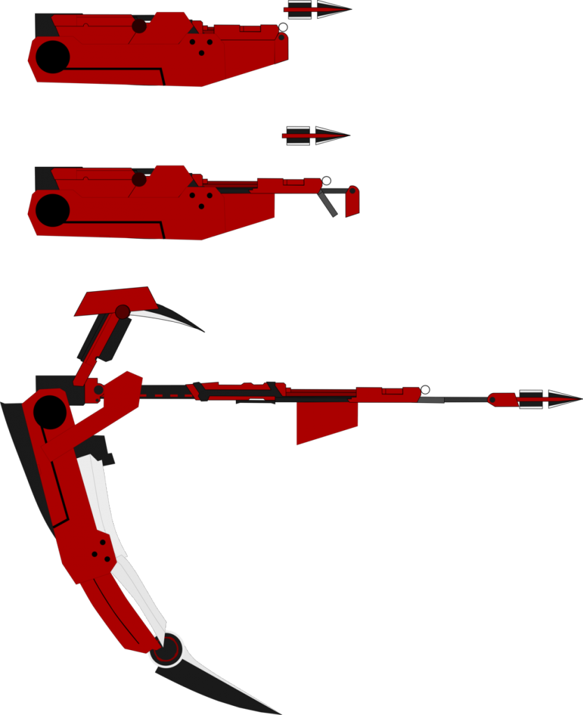 An Error Occurred - Crescent Rose Ruby Rose Gun Clipart (835x1024), Png Download