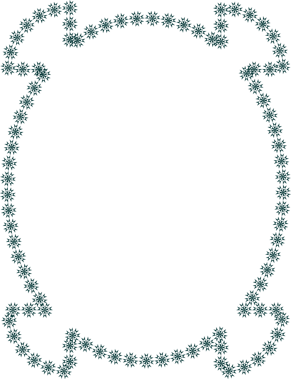 Stars Clip Art Borders Frames - Circle Of Dots Transparent Background - Png Download (958x1248), Png Download
