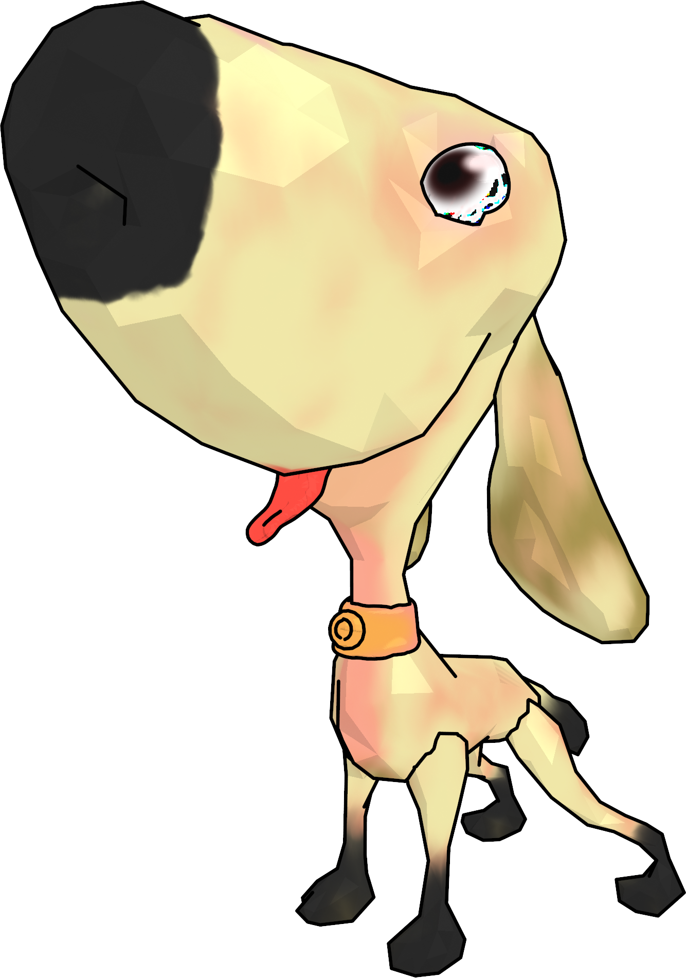 Dog Cartoon Clipart Png - Cartoon Transparent Png (1334x1901), Png Download