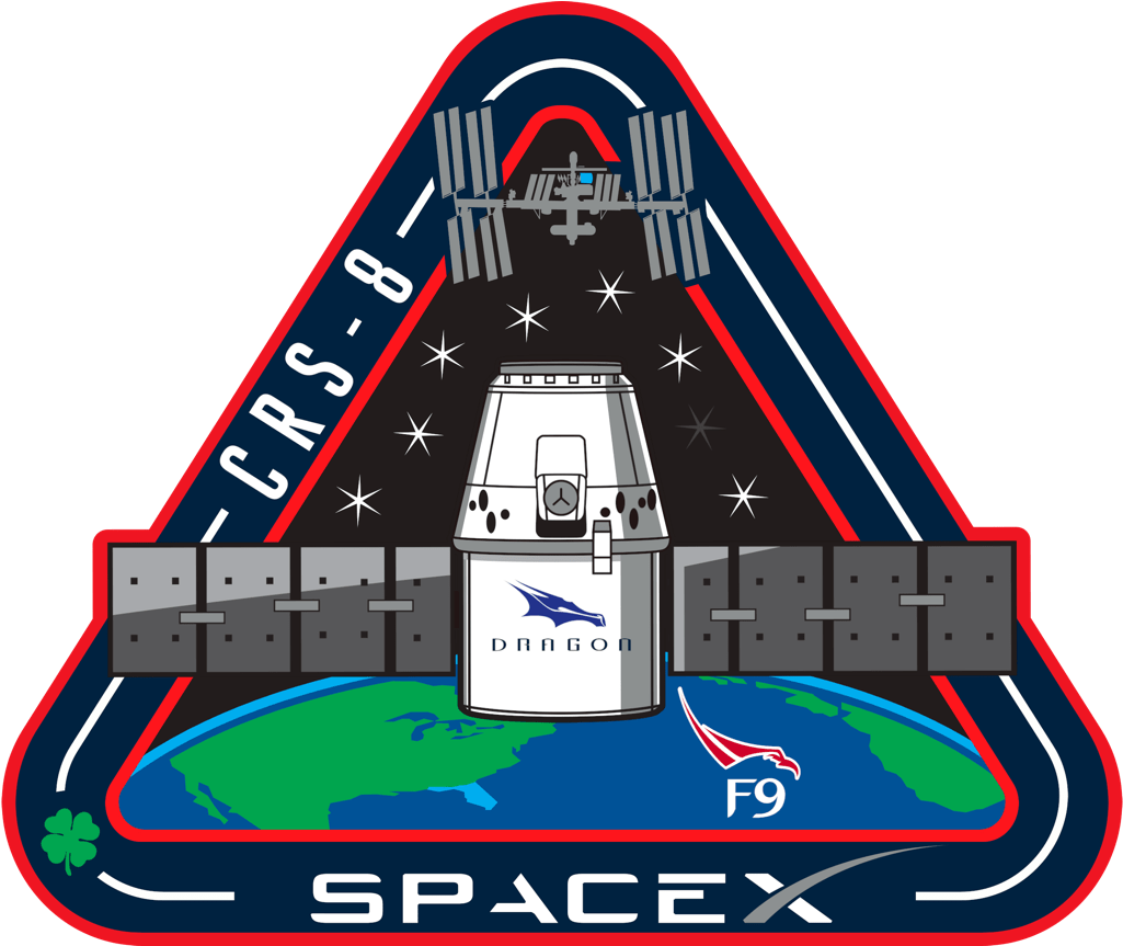 Falcon - Space X Mission Patch Clipart (1024x1024), Png Download