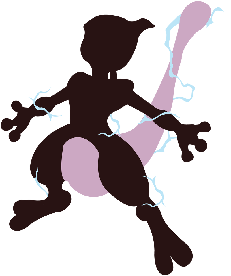 Mewtwo Smash 4 Png - Mewtwo Smash 4 Art Clipart (821x974), Png Download