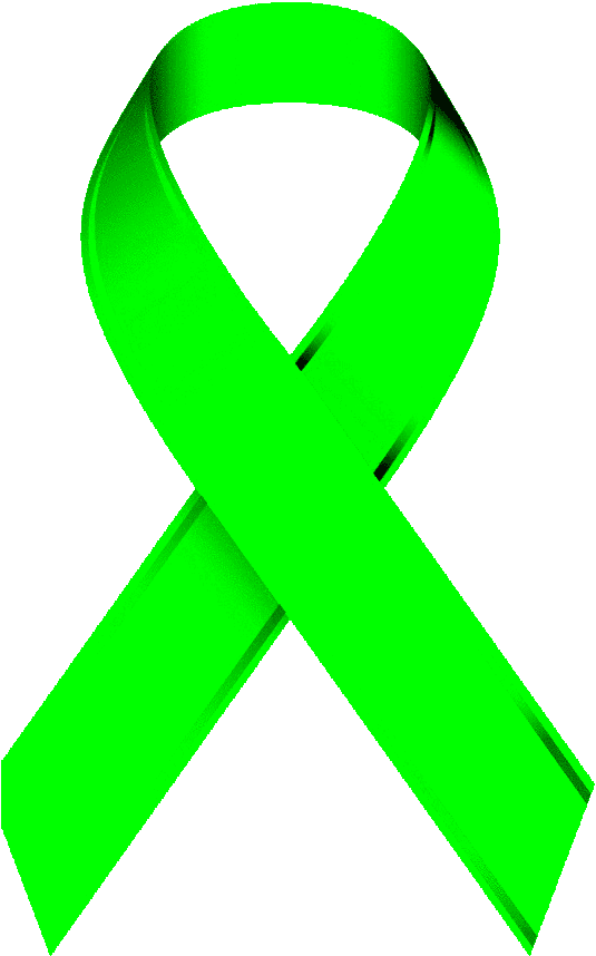 Mental Health Awareness Ribbon Png - Mental Health Awareness Week Symbol Clipart (535x891), Png Download