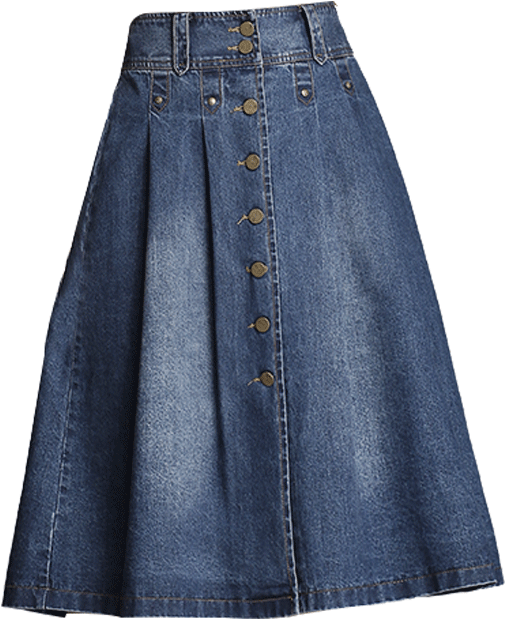 Jeans Skirt Png - A-line Clipart (800x800), Png Download