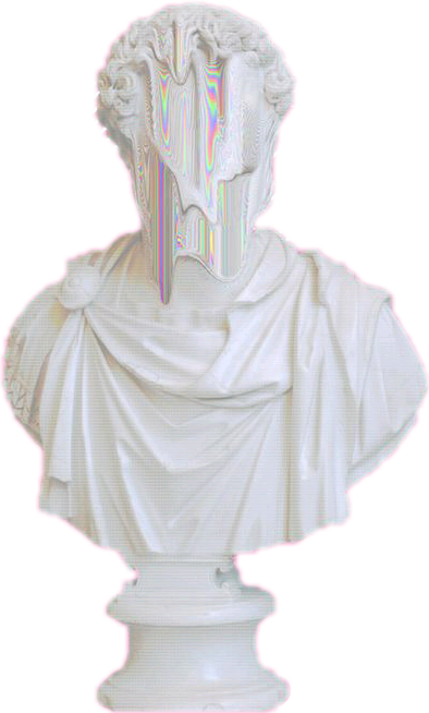 #aesthetic #aesthetictumblr #tumblr #vaporwave #vapor - Греческая Статуя Пнг Clipart (394x654), Png Download