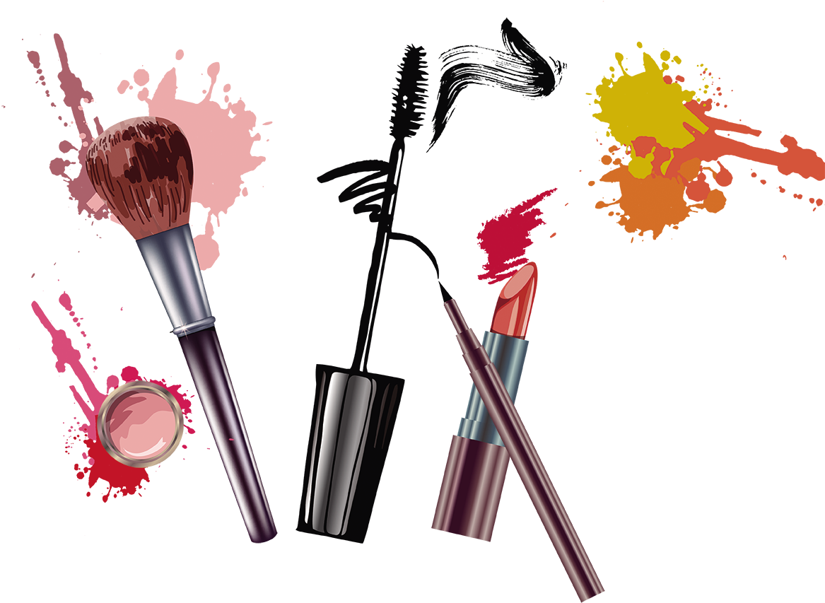 Makeup Background Png - Make Up Background Png Clipart (1186x1000), Png Download