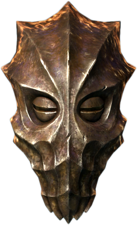 Dragon Priest Mask Skyrim Dragon Priest Masks, Dragon - Dukaan Mask Clipart (477x780), Png Download