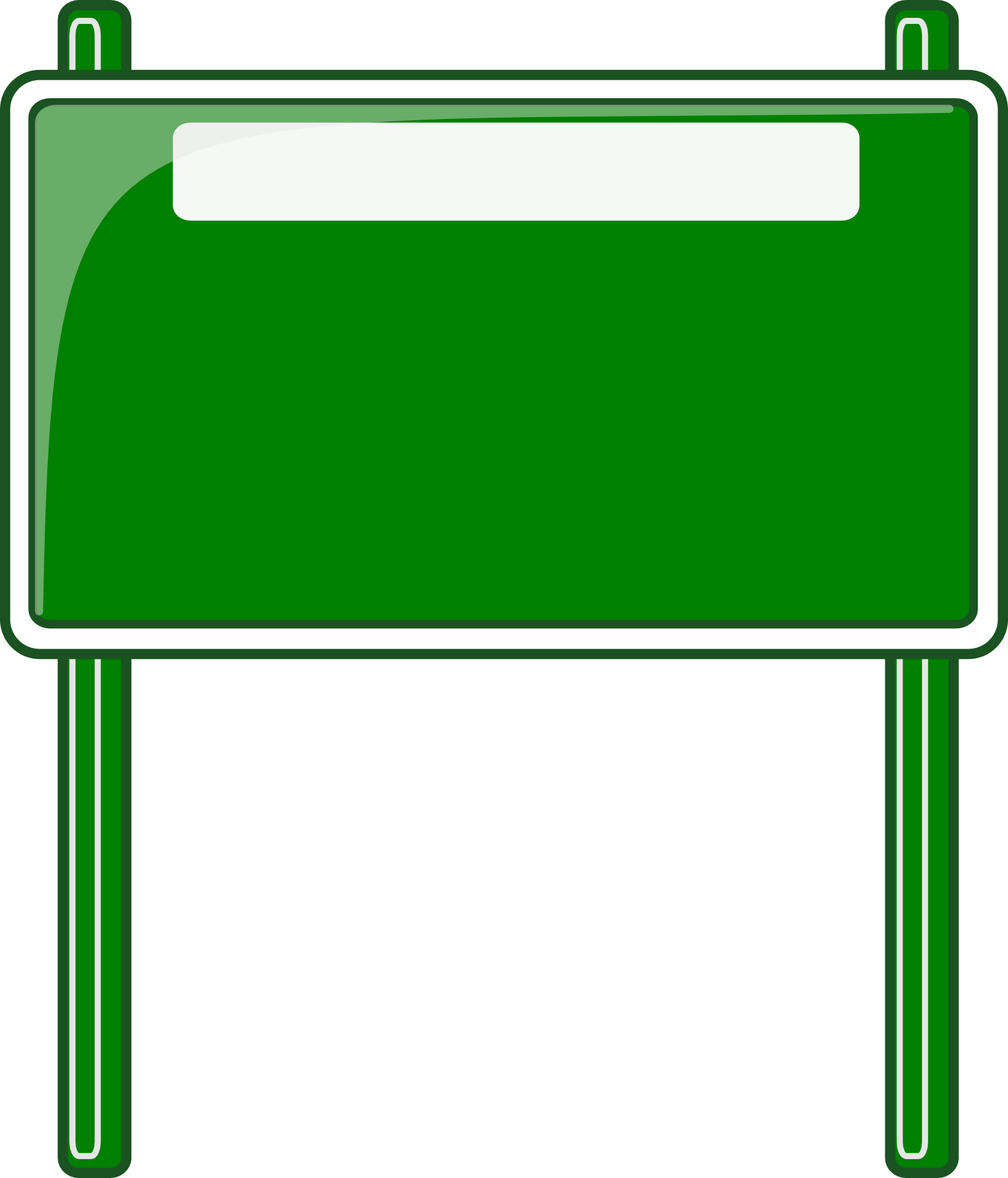 Blank Highway Sign Png - Signage Image Clip Art Transparent Png (1643x1920), Png Download