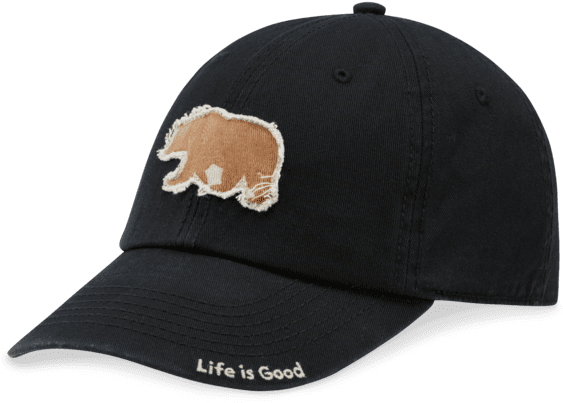 Life Is Good Tattered Wander Bear Unisex Chill Cap - Baseball Cap Clipart (570x570), Png Download