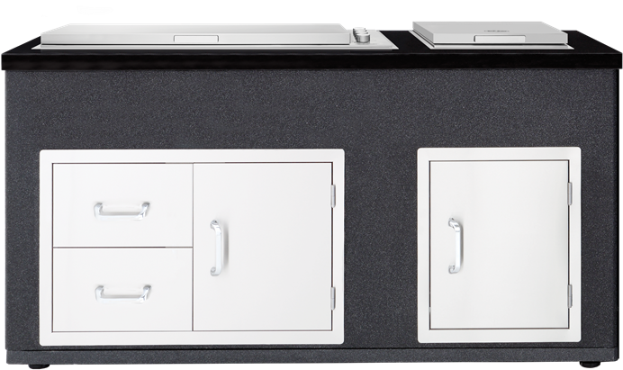 Outdoor Kitchen With Bbq And Side Burner - Beefeater Artisan Proline Clipart (800x500), Png Download