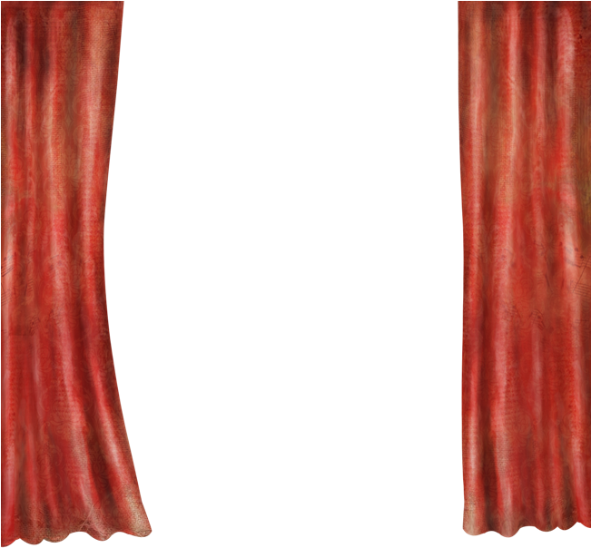 Red Curtains - Curtain Clipart (650x650), Png Download