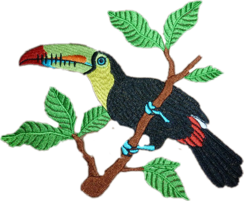 Toucan Sticker - Bordado Tucano Clipart (1024x846), Png Download