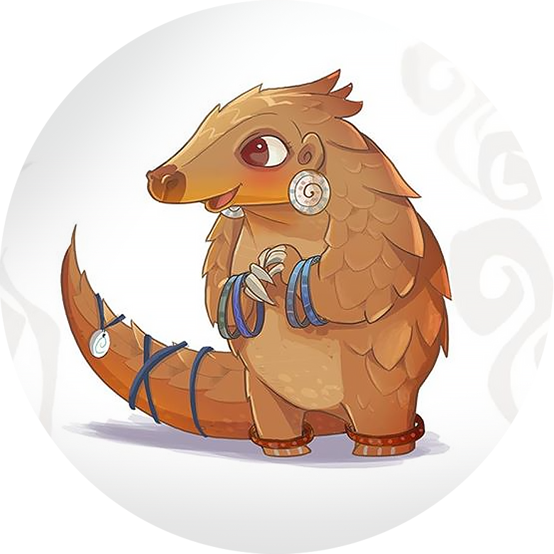 Pangolin's Puzzle - Pangolin Cartoon Clipart (780x780), Png Download